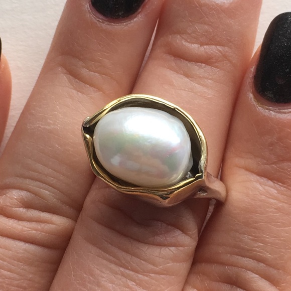 Jewelry - Sterling Silver Pearl Ring size 8.5